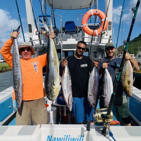 a group of people standing on a boat